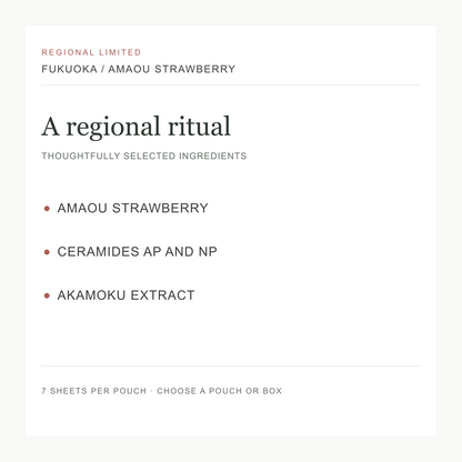 Fukuoka LuLuLun Amaou Strawberry ingredient highlights