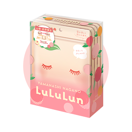Yamanashi & Nagano LuLuLun Peach 5-pouch box, 35 sheets