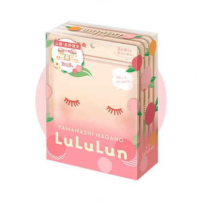Yamanashi & Nagano LuLuLun Peach 5-pouch box, 35 sheets