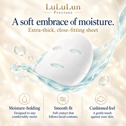LuLuLun Precious extra-thick close-fitting sheet with moisture-holding comfort