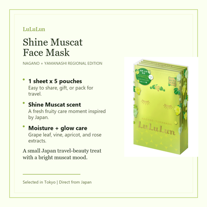 LuLuLun Shine Muscat Face Mask simple overview