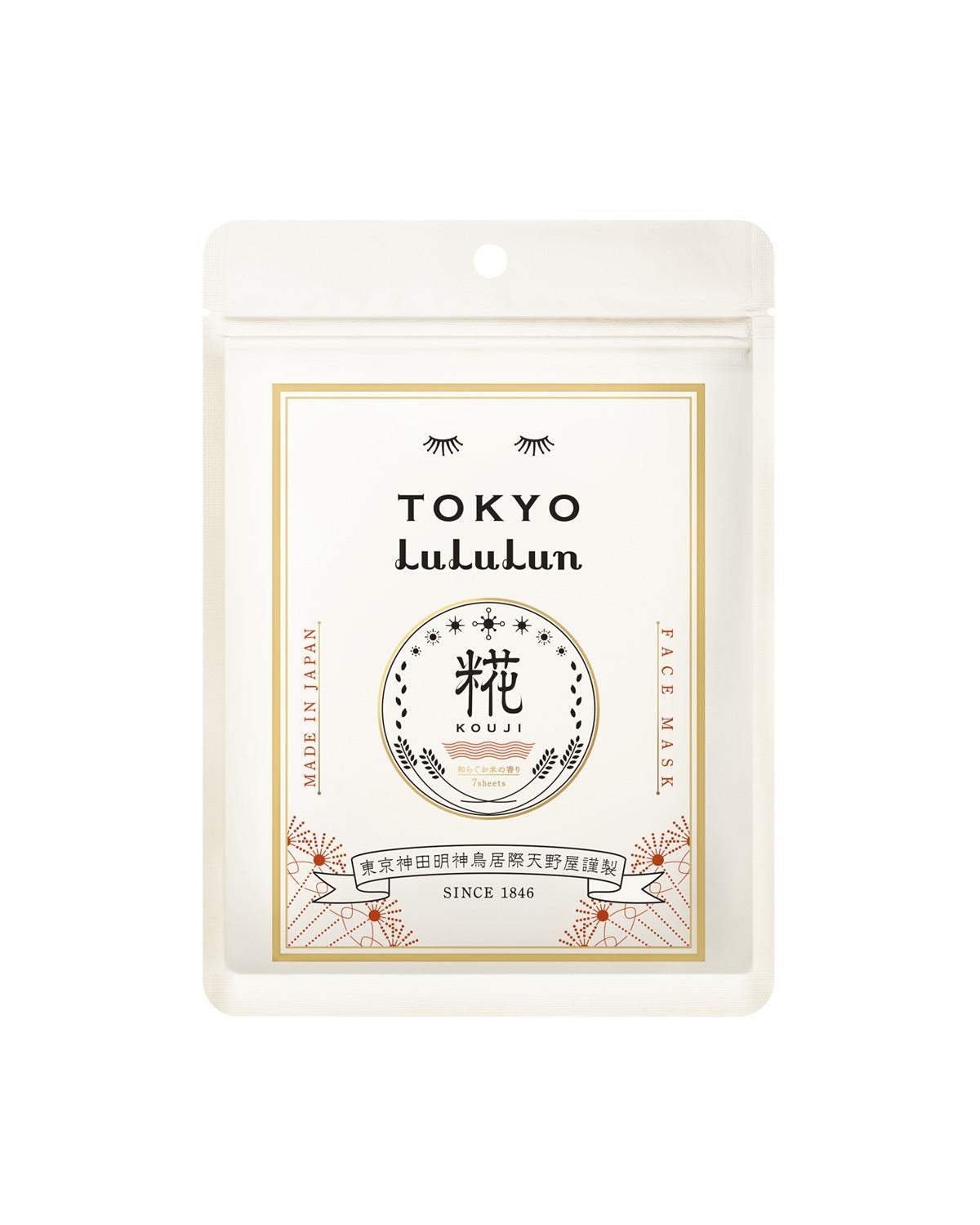 Tokyo LuLuLun single pouch, 7 sheets