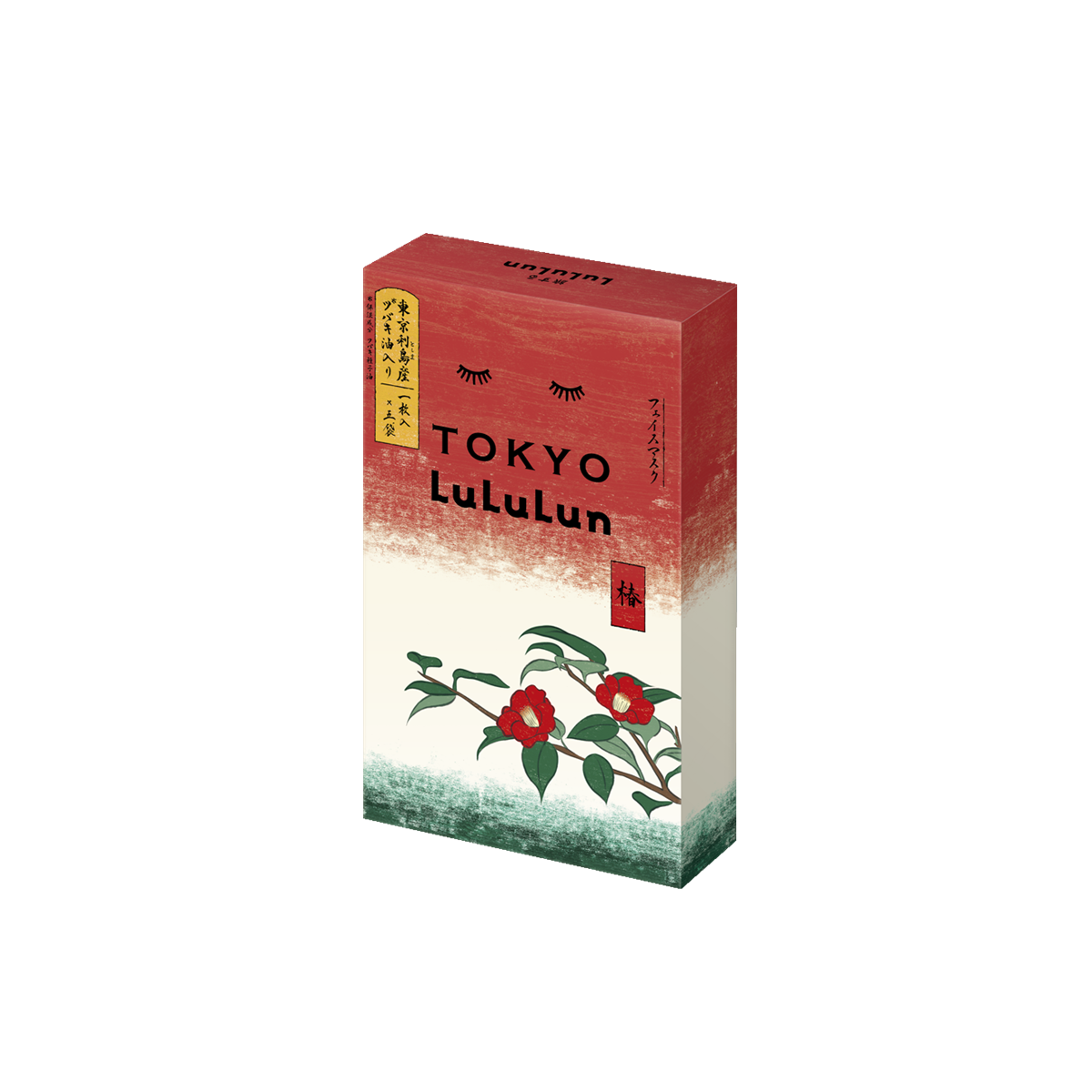LuLuLun Tokyo Tsubaki Face Mask box on white background