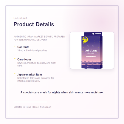 LuLuLun One Night Rescue Moisture Skin product details