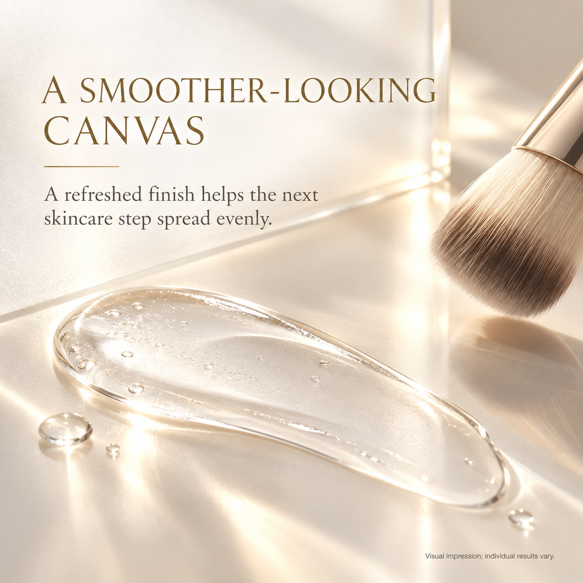 Editorial visual of a smoother-looking post-cleanse canvas for skincare