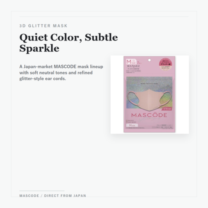 MASCODE 3D Glitter Mask 4-Color Selection 7 Sheets overview