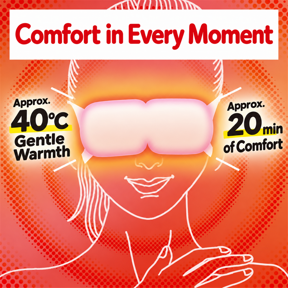 MegRhythm approximately 40 degrees Celsius warmth for approximately 20 minutes