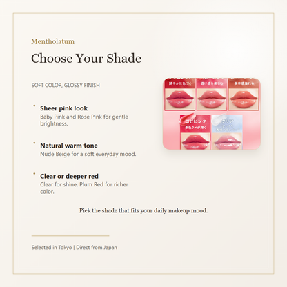 Mentholatum Lip Fondue color shade guide
