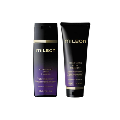 MILBON Illuminating Glow Shampoo 200mL and Treatment 200g set