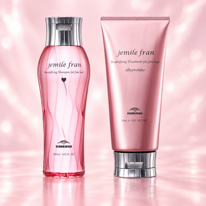 Milbon Jemile Fran Shampoo Heart and Treatment Silky Shiny set
