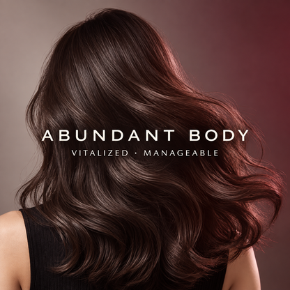 Vitalized manageable hair with abundant body