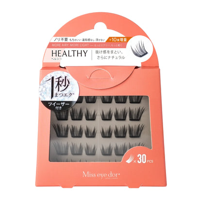 Miss eye d'or 1 Second Lashes - Healthy Black, 30 clusters