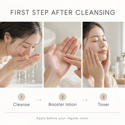 Use after cleansing and before toner