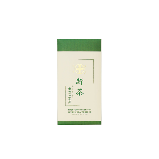 Nakamura Tokichi Shincha Matsu 50g bag on white background