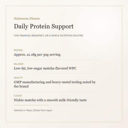 Naturecan Fitness Matcha Whey Protein daily protein support