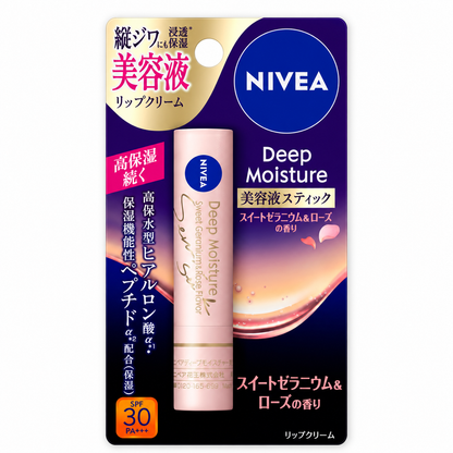 NIVEA Deep Moisture Lip Serum Stick package on white background