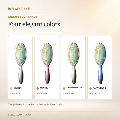 ReFa AURA quatro cores Prata, M Rosa, Champagne Ouro, Aqua Azul