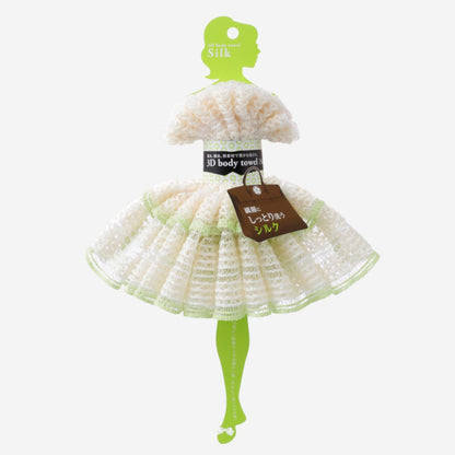 Silk body towel in original retail package