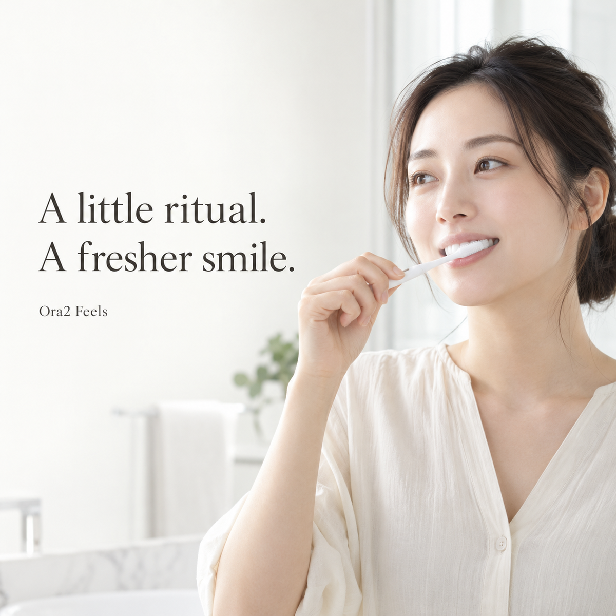 Ora2 Feels Stain Clear Toothpaste — Daily brushing ritual
