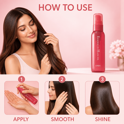 How to use ORBIS hair oil