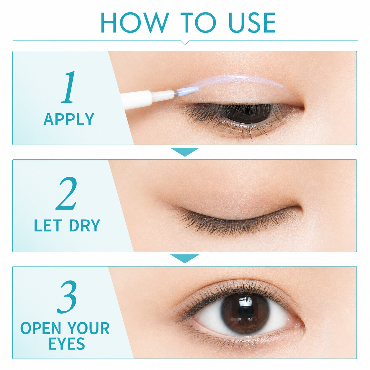 How to use ORISHIKI eyelid skin film