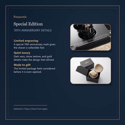 Panasonic LAMDASH PALM IN ES-PV70-A anniversary details