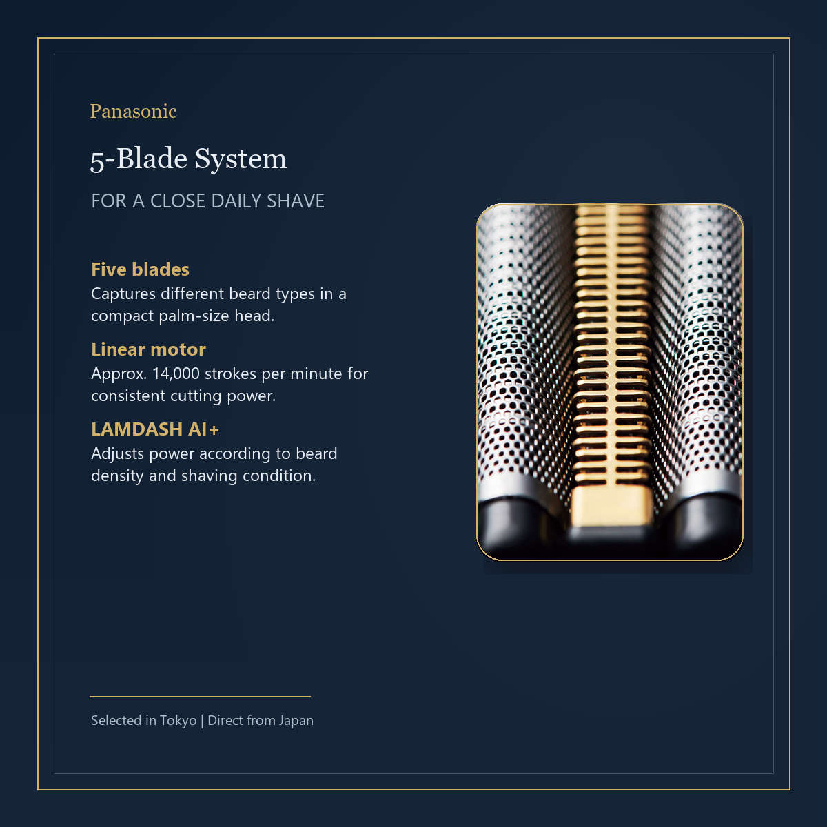 Panasonic LAMDASH PALM IN ES-PV70-A 5-blade shaving system