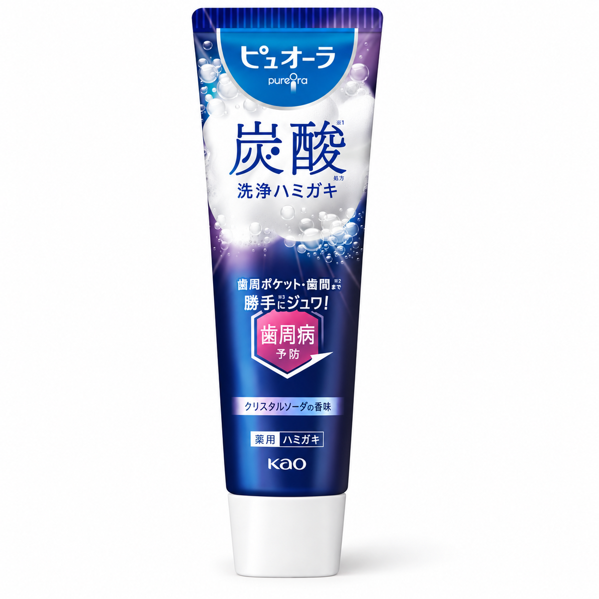 Actual PureOra carbonated toothpaste package