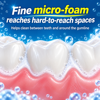 Fine micro-foam reaches hard-to-reach spaces