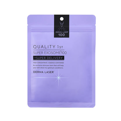 Official QUALITY 1st Derma Laser Super Exosome 100 Mask seven-sheet lavender pouch