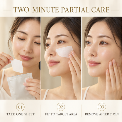 How to use a partial skincare sheet in two minutes