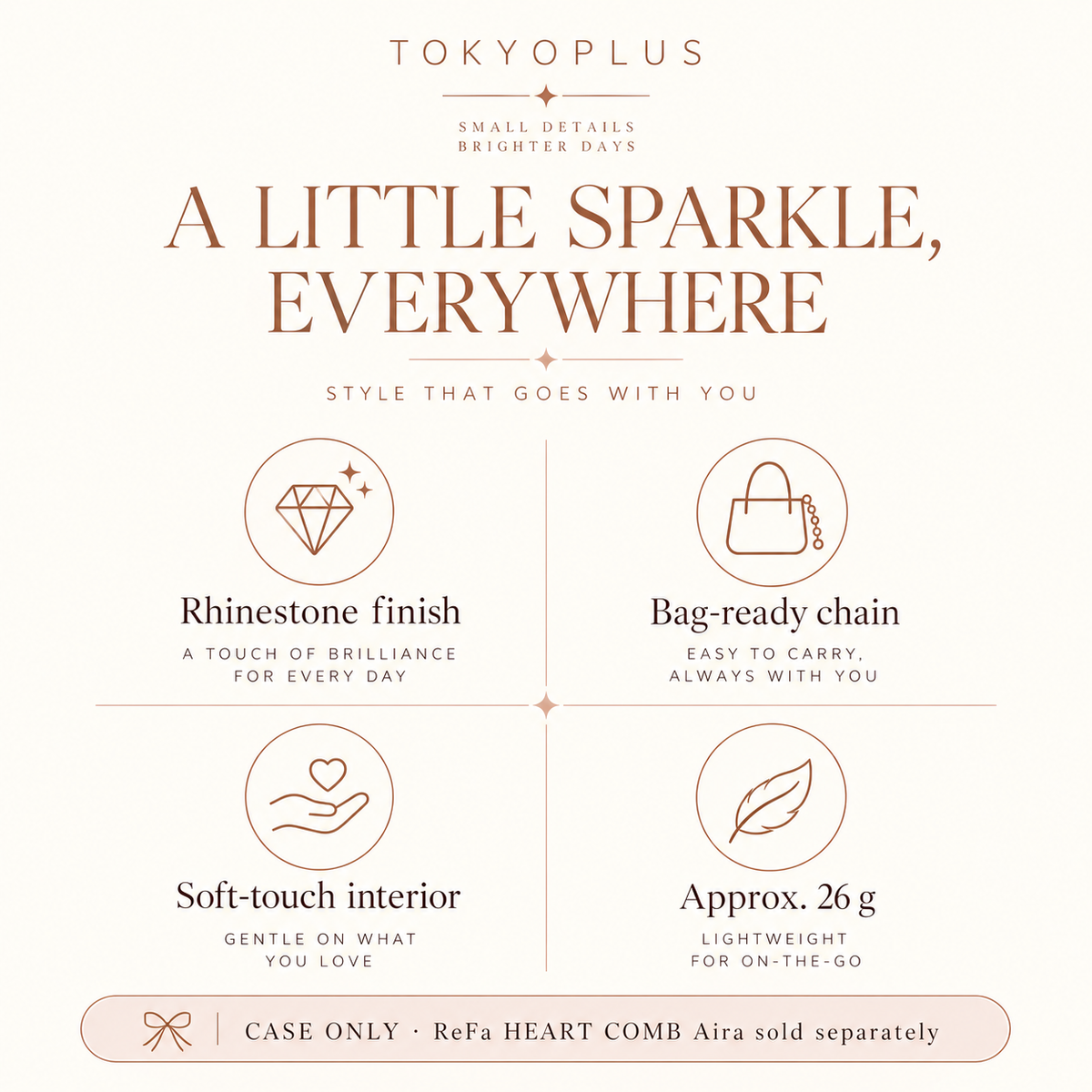 TOKYOPLUS features and case-only note