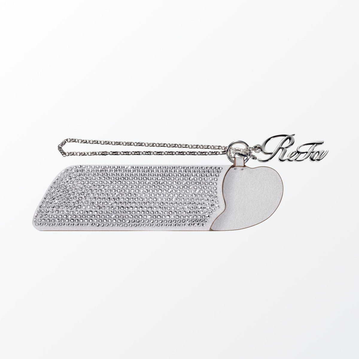 ReFa Aira CASE Jewel Silver on white background