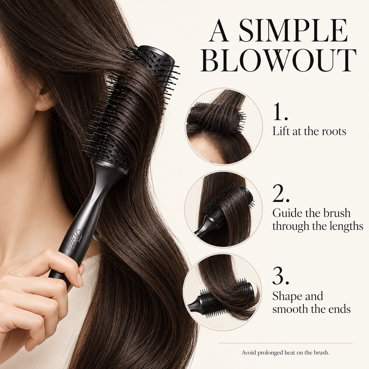 Simple blow-dry styling routine