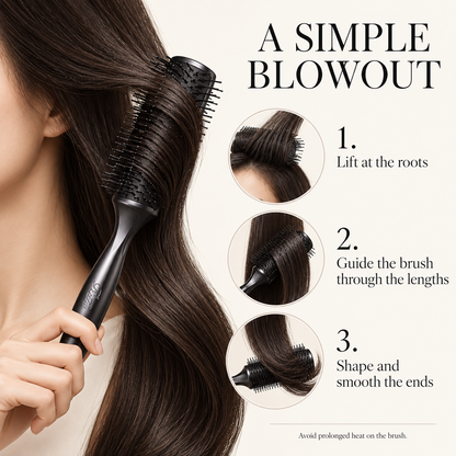 Simple blow-dry styling routine