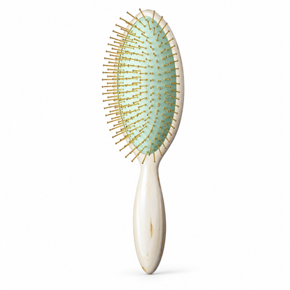 Escova de cabelo ReFa AURA Modern Ivory em branco