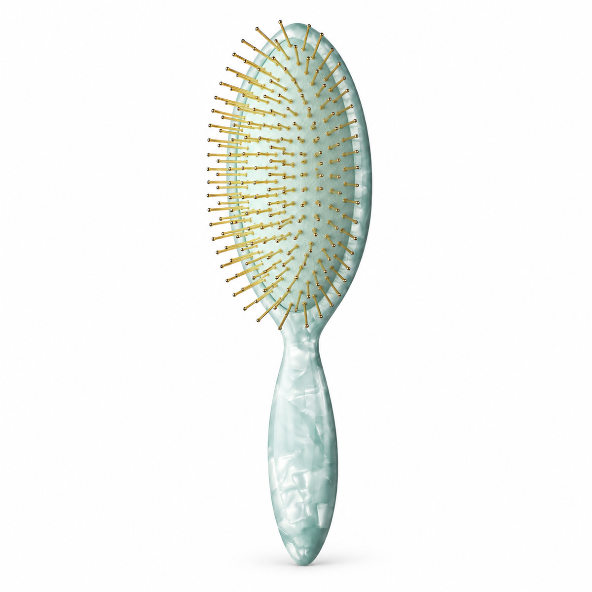 ReFa AURA Modern Mint Green escova de cabelo em branco