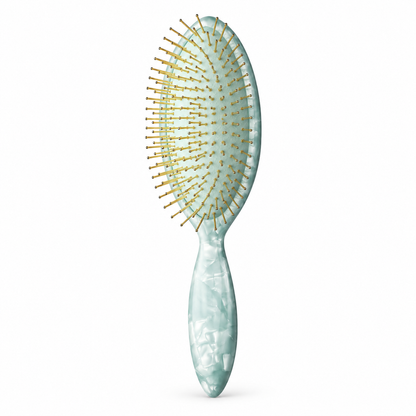 ReFa AURA Modern Mint Green escova de cabelo em branco