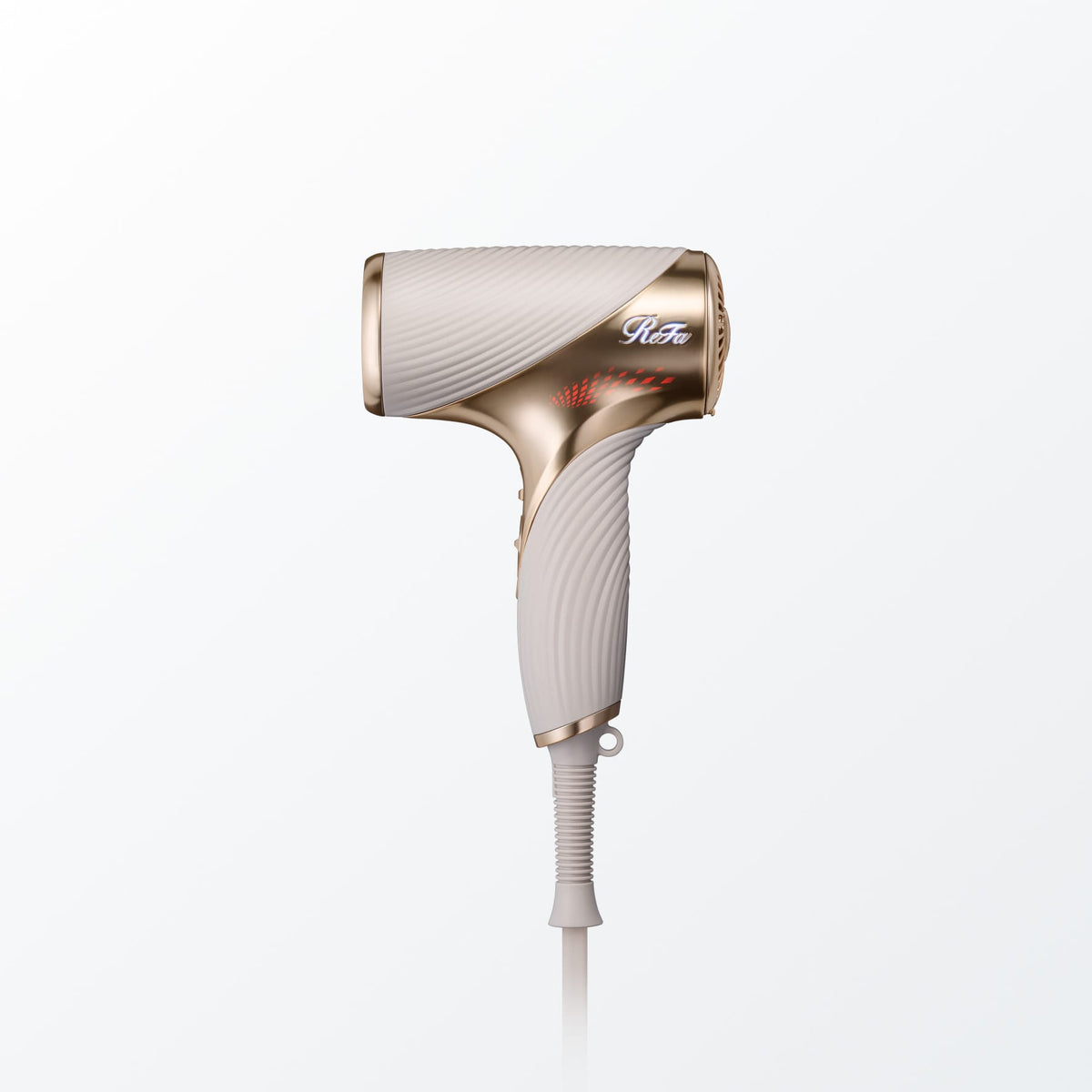 ReFa BEAUTECH DRYER SE gold and ivory product on white background