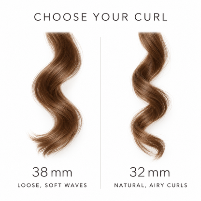 38mm and 32mm curl size guide