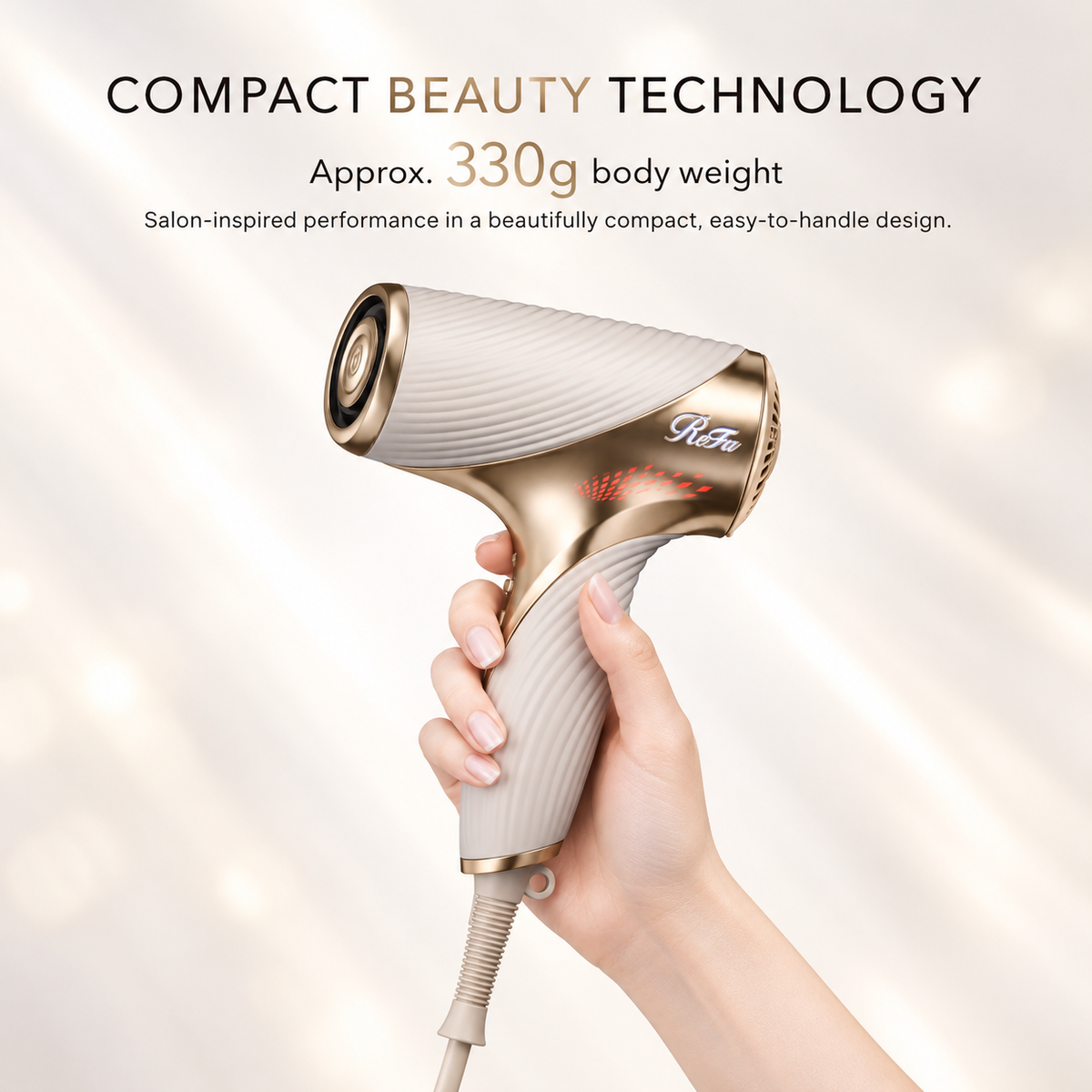 ReFa BEAUTECH DRYER SE compact 330g design feature