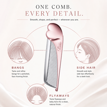 ReFa HEART COMB Aira design detail