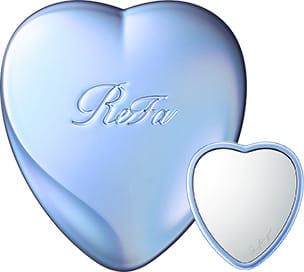 ReFa HEART MIRROR Silky blue — one mirror, two views