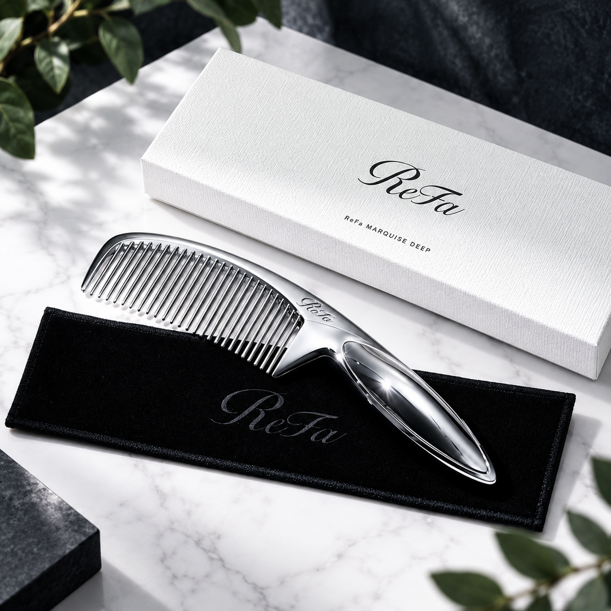 ReFa MARQUISE DEEP comb with authentic white box and black protective pouch