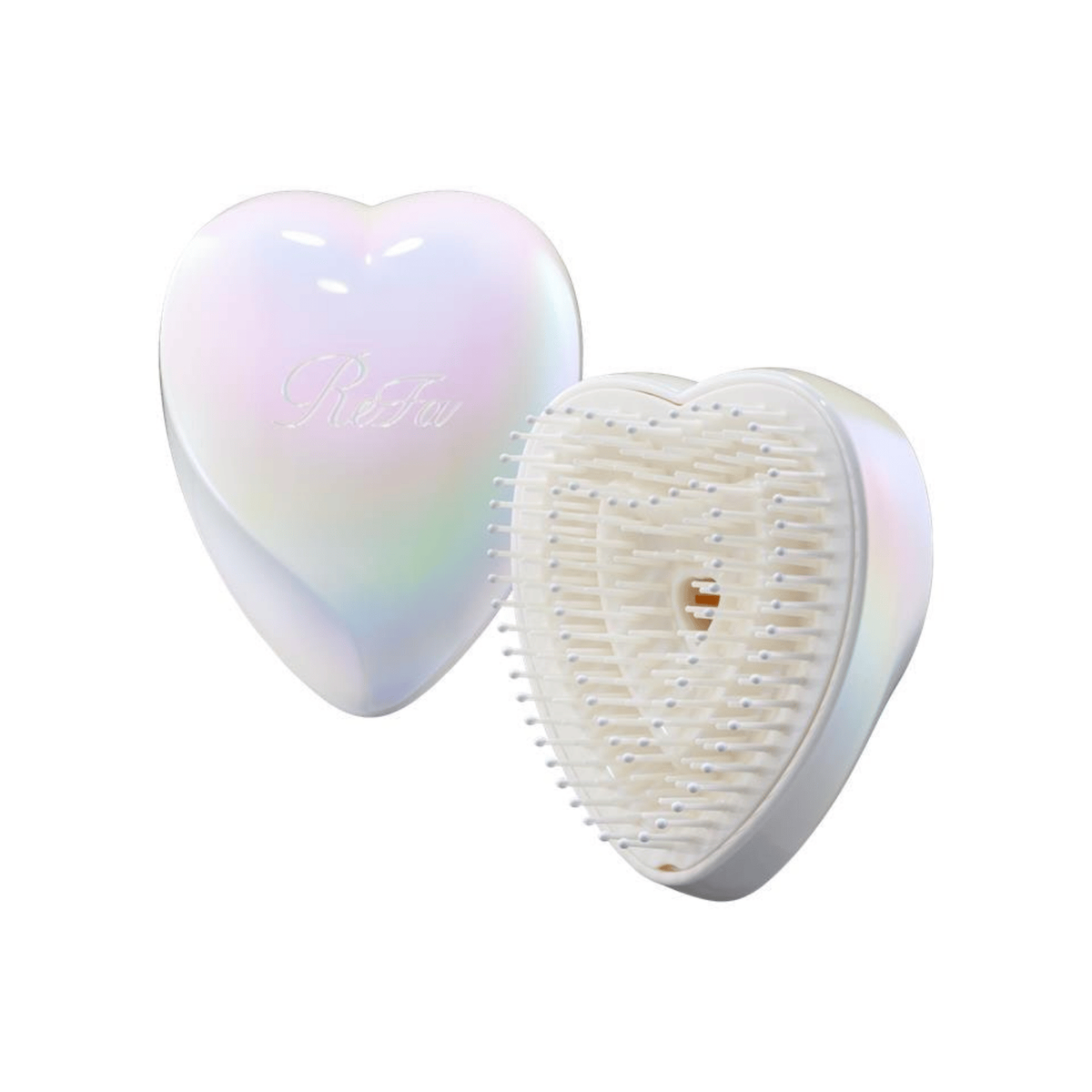 ReFa HEART BRUSH mini on a clean white background