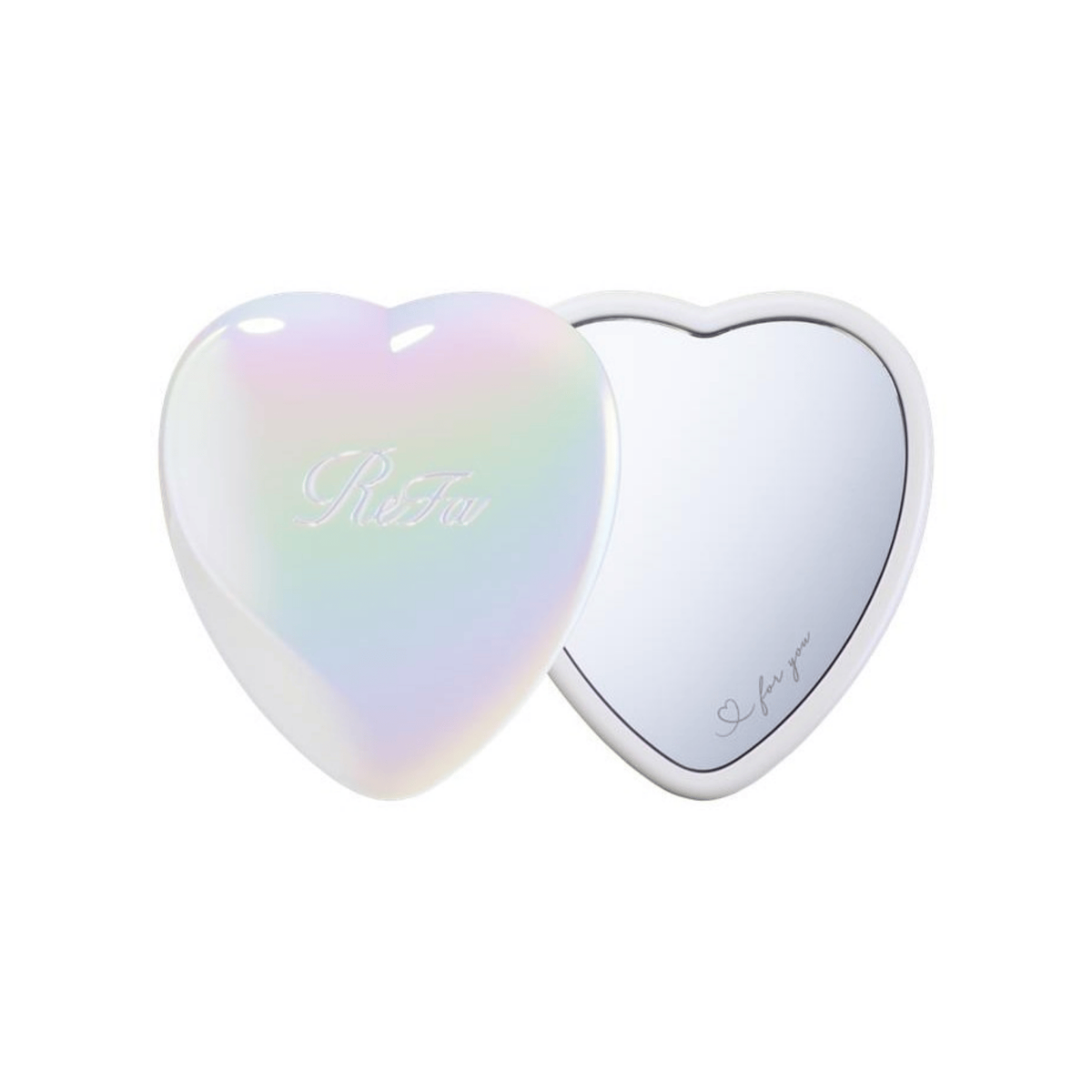 ReFa HEART MIRROR on a clean white background