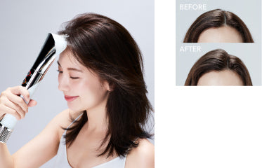 Using Scalp attachment to style the crown