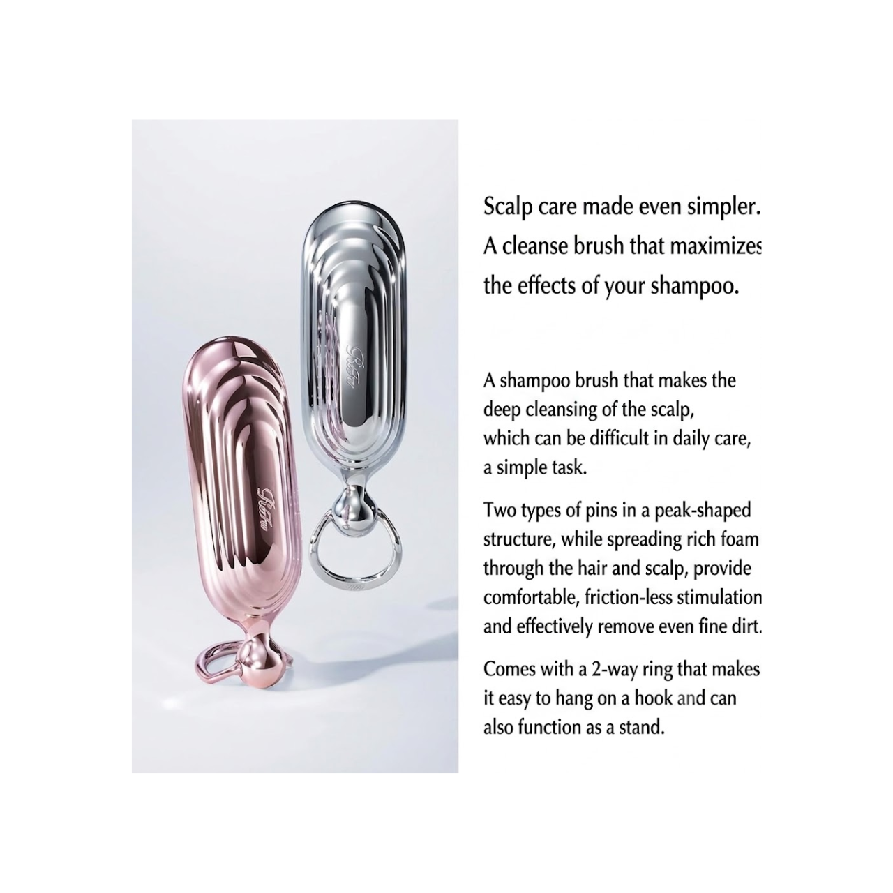 ReFa SHAMPOO BRUSH MILK shampoo lather and scalp care guide