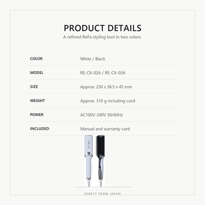 ReFa STRAIGHT BLOW IRON product details