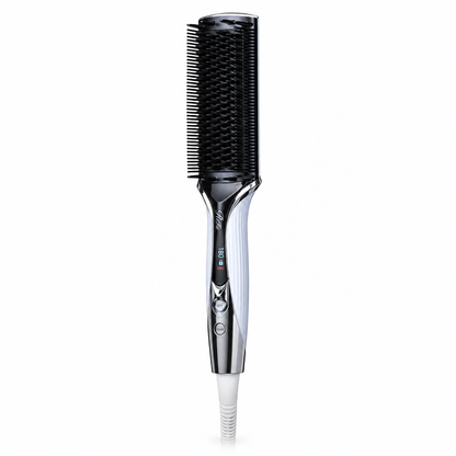 ReFa STRAIGHT BLOW IRON White on white background